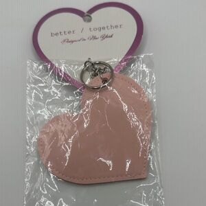 Better Together Pink Heart Keychain